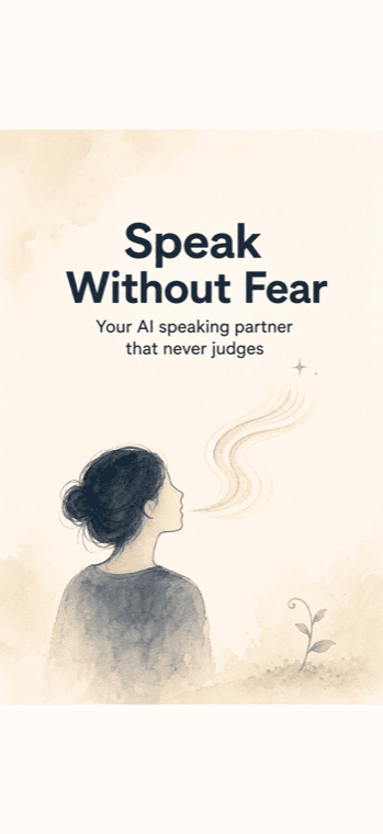 Watercolor illustration: speaking without fear